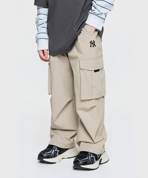 아웃도어 루즈 스트레이트 카고 우븐팬츠 NY (Beige)