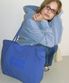 LOGO NYLON SHOPPER BLUE