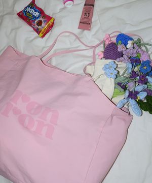 LOGO NYLON SHOPPER SOFT PINK