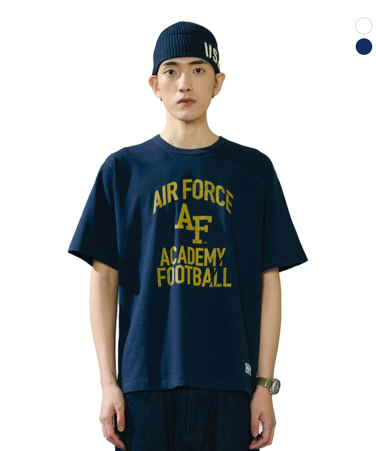 디스커스 애슬레틱(DISCUS ATHLETIC) [2COLORS] USAFA 풋볼 티셔츠