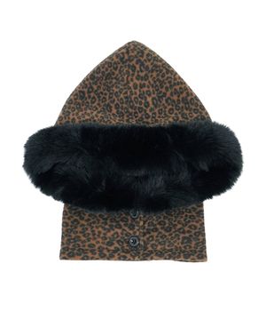 퍼 트림 바라클라바 (레오파드)