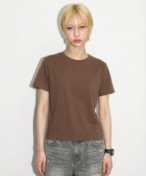 20수 무지 스탠다드 반팔티셔츠 뉴컬러 브라운