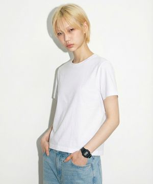 20수 무지 스탠다드 반팔티셔츠 뉴컬러 화이트