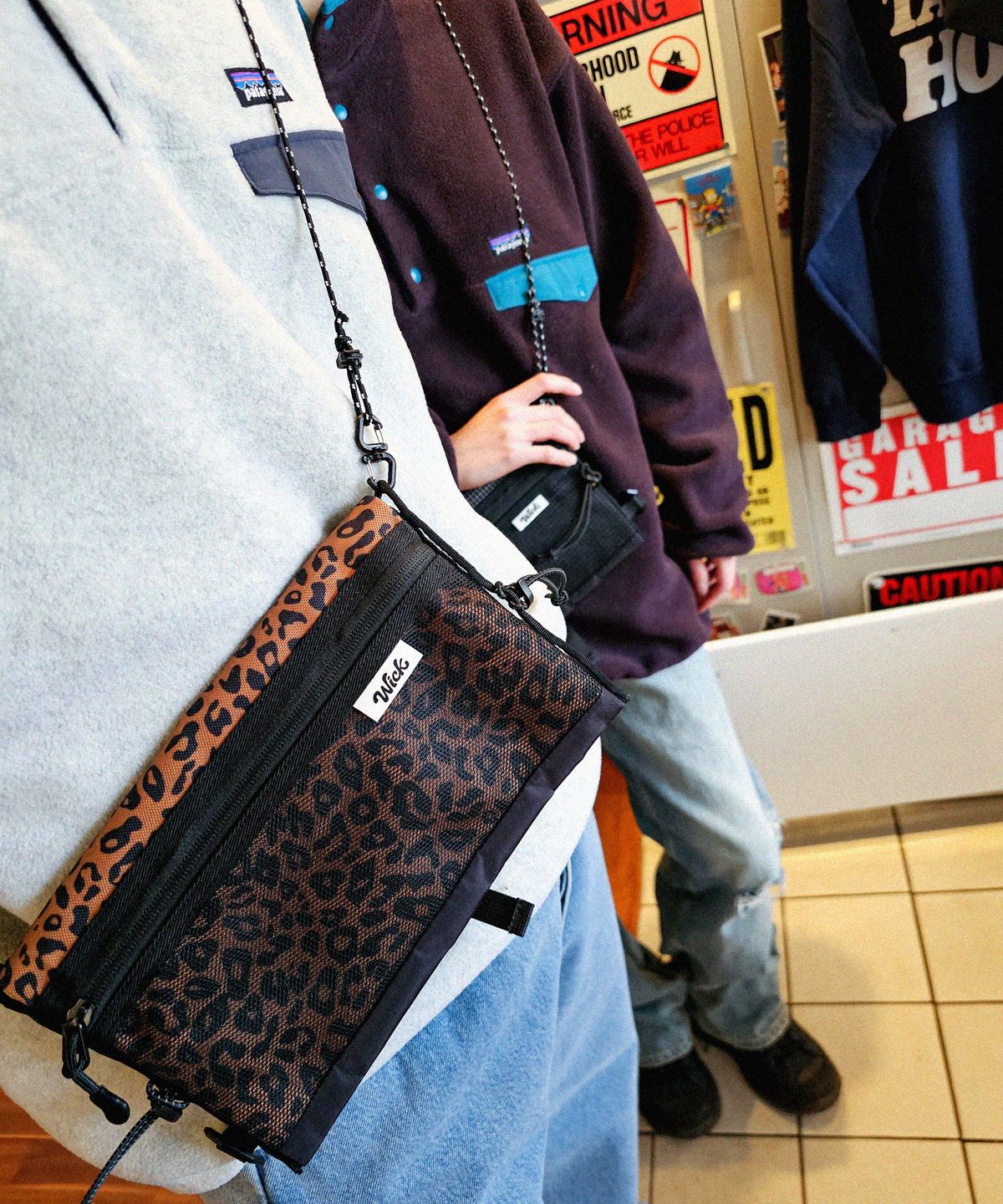 윅(WICK) Sacoche bag-호피
