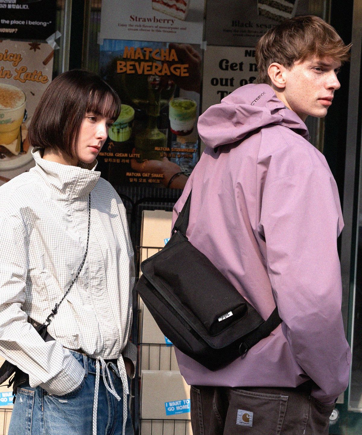 윅(WICK) Messenger bag-블랙