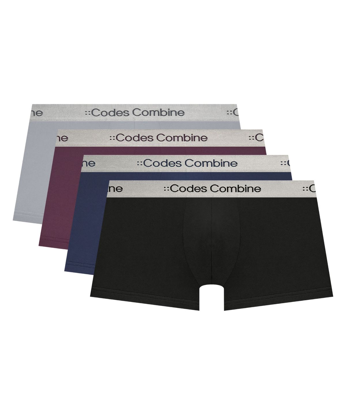 코데즈컴바인 이너웨어(CODES COMBINE INNERWEAR) 실버밴드 쉘론 드로즈 4PACK