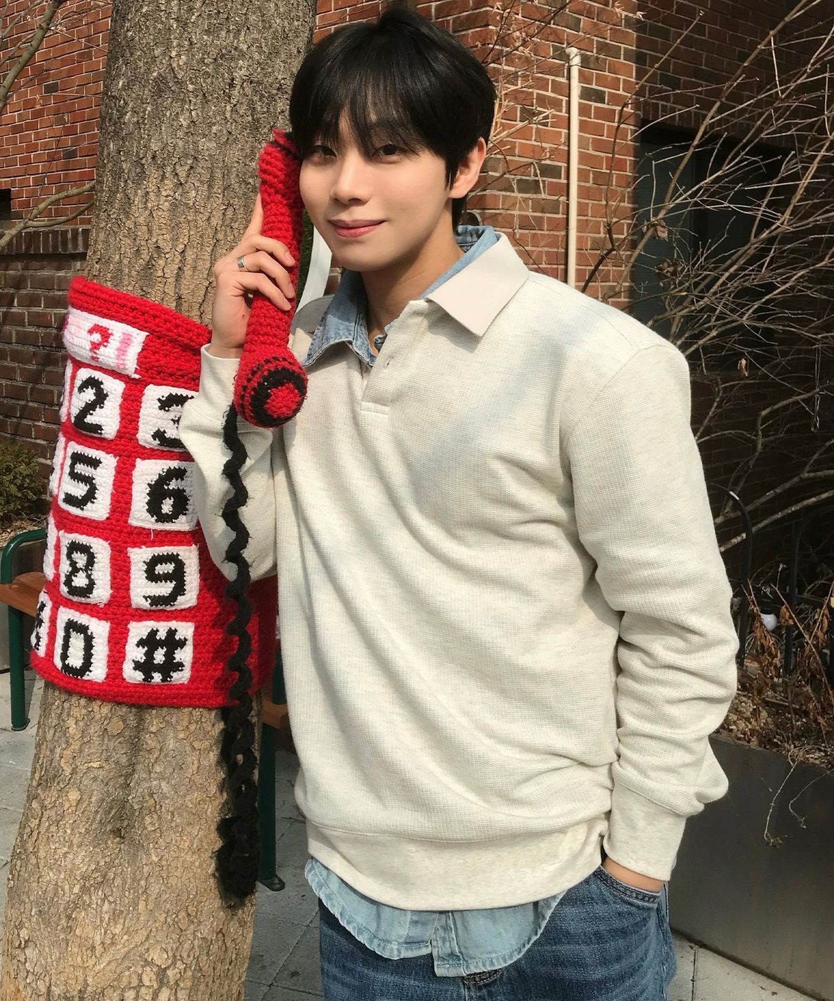 마인드브릿지(MINDBRIDGE) 트윌 카라 오버핏 맨투맨