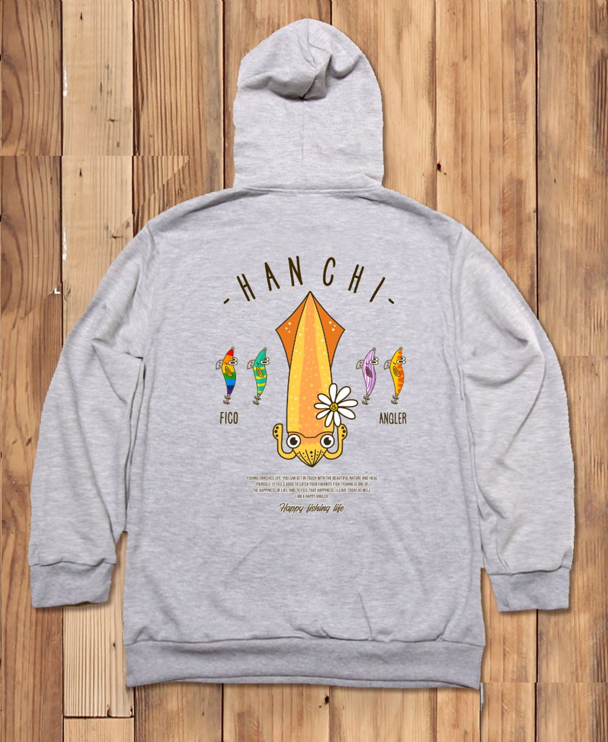 돌돌(DOLDOL) FICO-HOODY-282 익스트림 낚시 브랜드 피코앵글러 한치 후드티