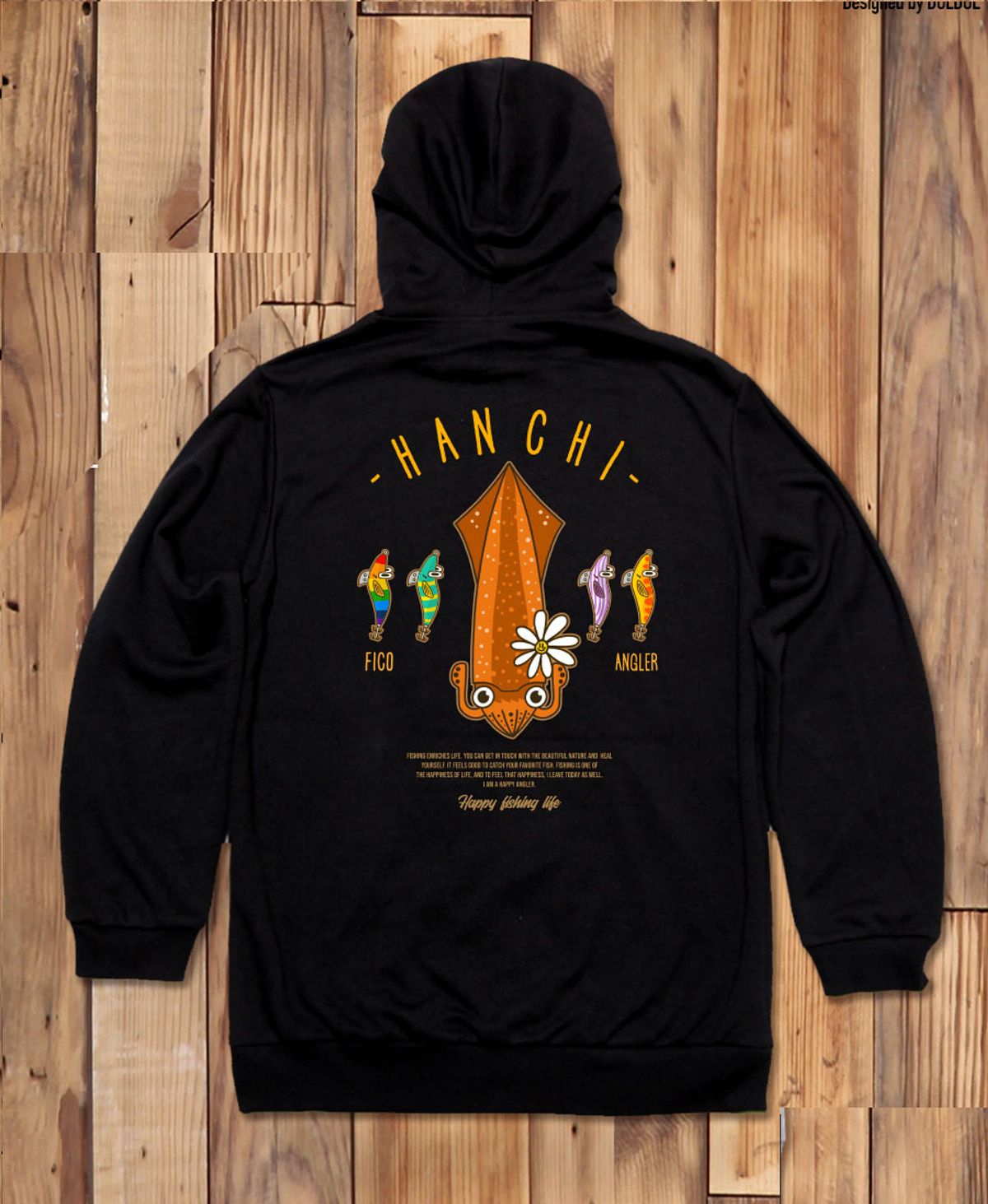 돌돌(DOLDOL) FICO-HOODY-283 익스트림 낚시 브랜드 피코앵글러 한치 후드티