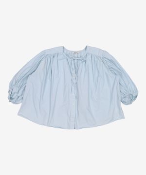 코튼 볼륨 블라우스  스카이 블루 (113764AY2Q) S