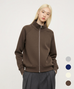 [우먼즈] 데일리 래글런 하이넥 집업 (4 COLORS)