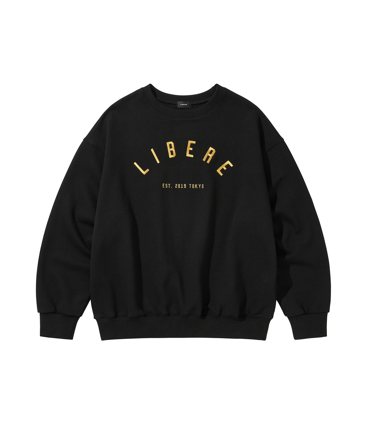 리베레(LIBERE) LOGO CREWNECK SWEAT / BLACK