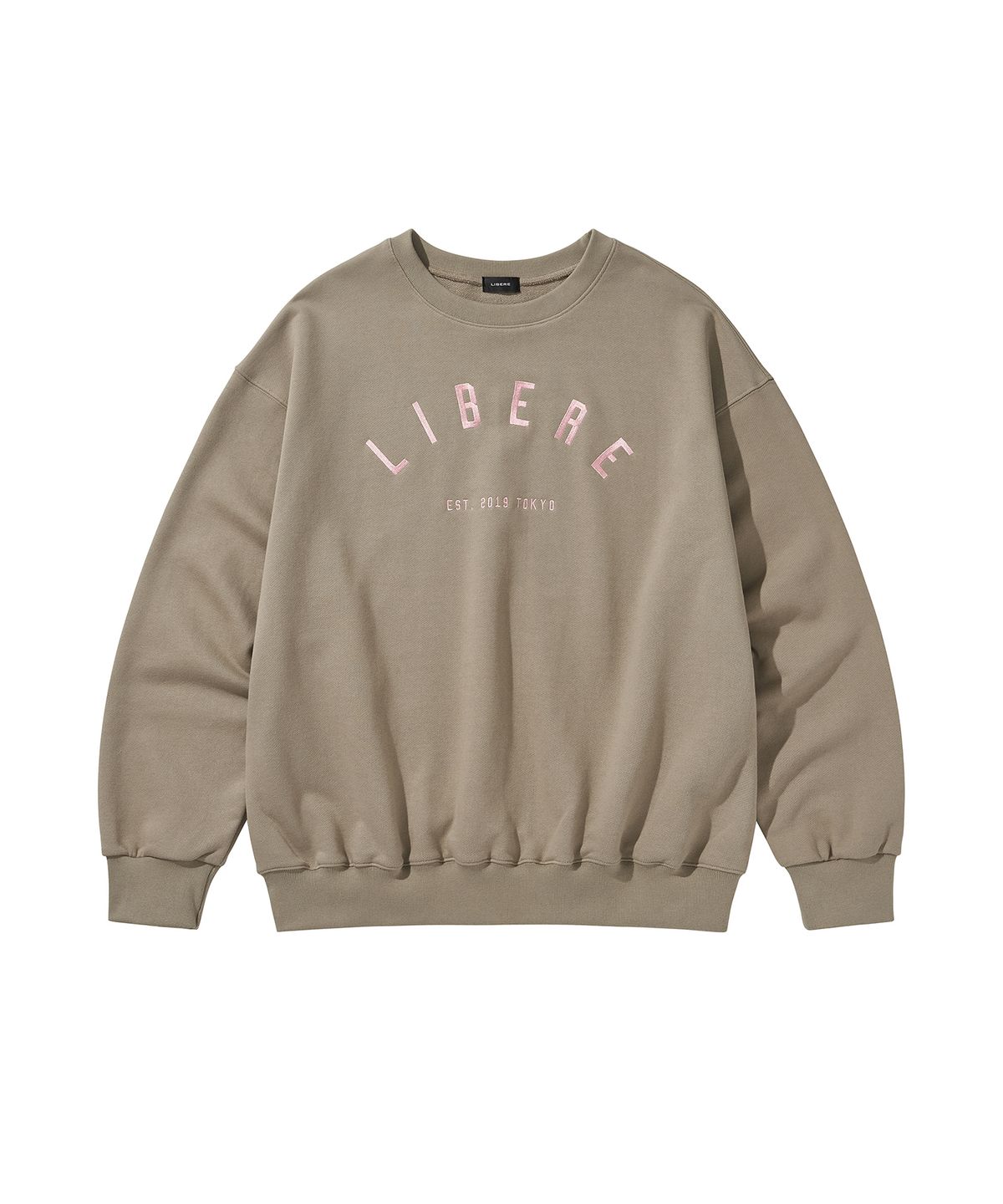 리베레(LIBERE) LOGO CREWNECK SWEAT / BROWN