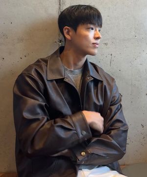 [COUTURE]브라운 레더 트러커