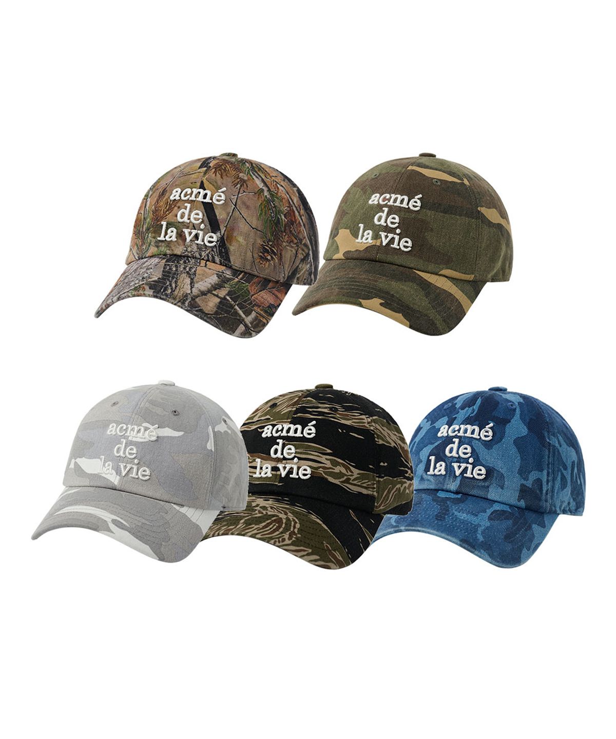 아크메드라비(ACME DE LA VIE) PATTERN 3D EMBO BALL CAP (5COLOR)