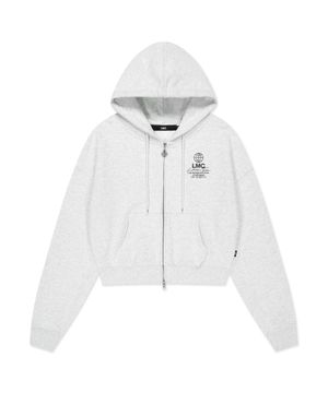 WM SIGNATURE COMBO ZIP-UP HOODIE light heather gray