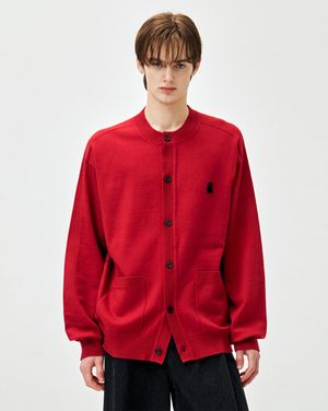 셈블런스 홀가먼트 카라리스 가디건 레드 ZI2KT802RD