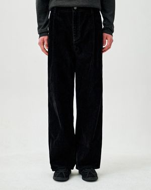 벨벳 데님 팬츠 블랙 ZI2PT251BK