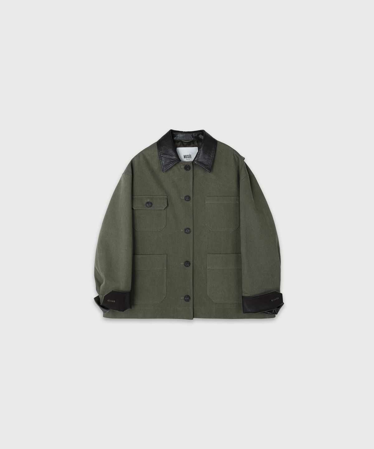 뮤제(MUSEE) FALLET Oversize Work Jacket_Khaki