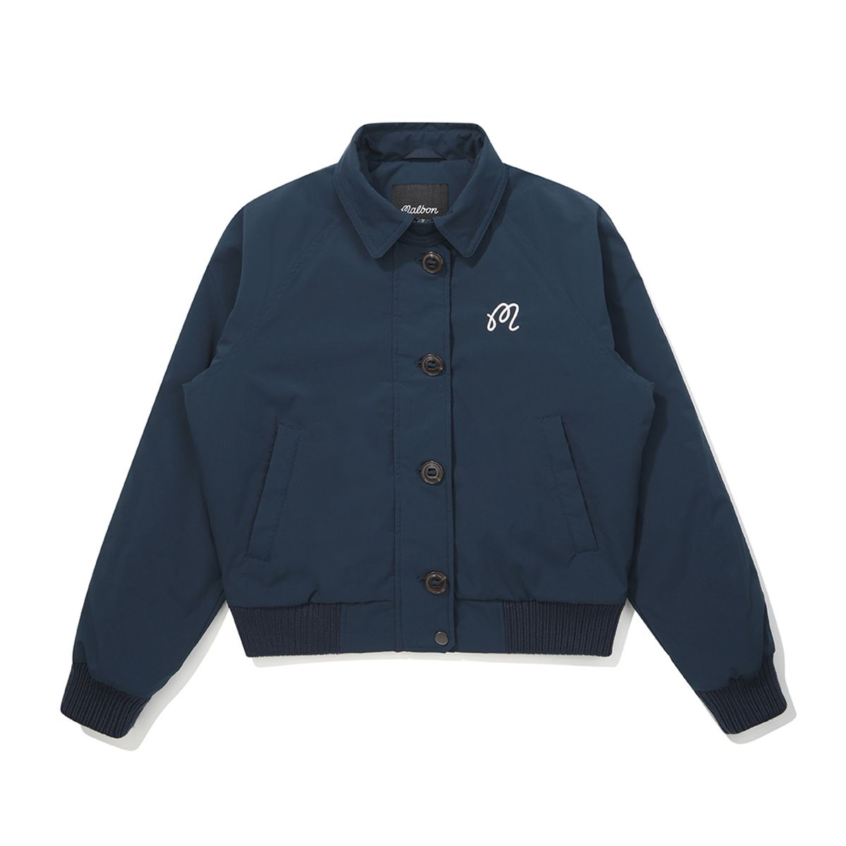 말본 골프(MALBON GOLF) 여성 버튼다운 패디드 자켓 NAVY (WOMAN)