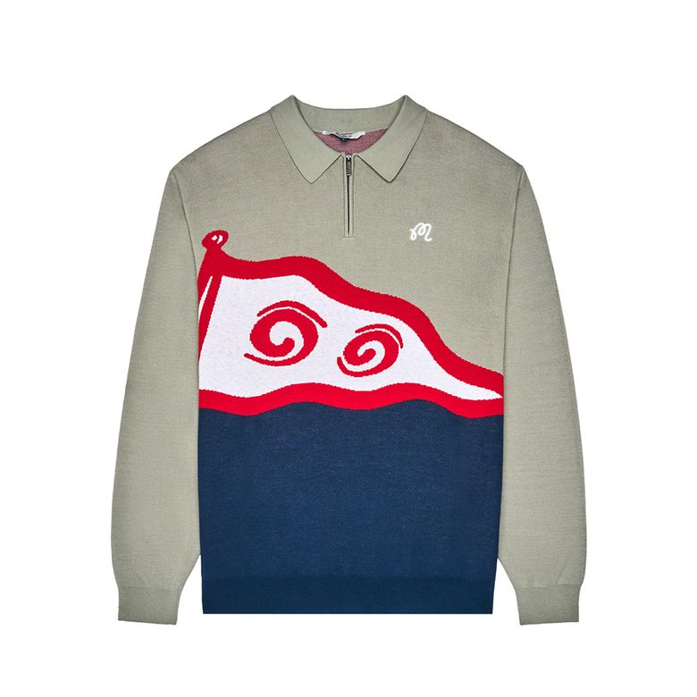 [Golf & Yacht Club] 버지 카라 스웨터 NAVY (MAN)