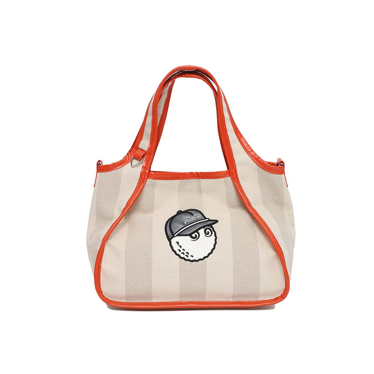 말본 골프(MALBON GOLF) 스트라이프 패턴 트월 토트백 ORANGE (WOMAN)
