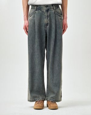 와이드 텐셀 데님 팬츠 베이지 ZI2PT234BE