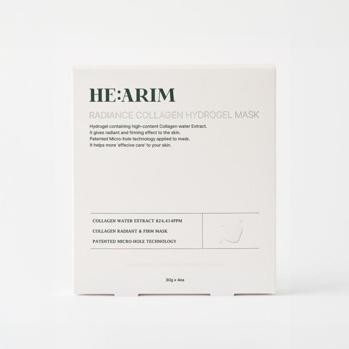 헤아림코스메틱(HEARIMCOSMETIC) 헤아림 래디언스 콜라겐 하이드로겔 마스크팩