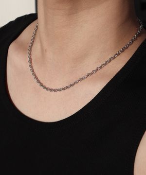 써지컬스틸 체인 목걸이 CLEF Round Chain NEC