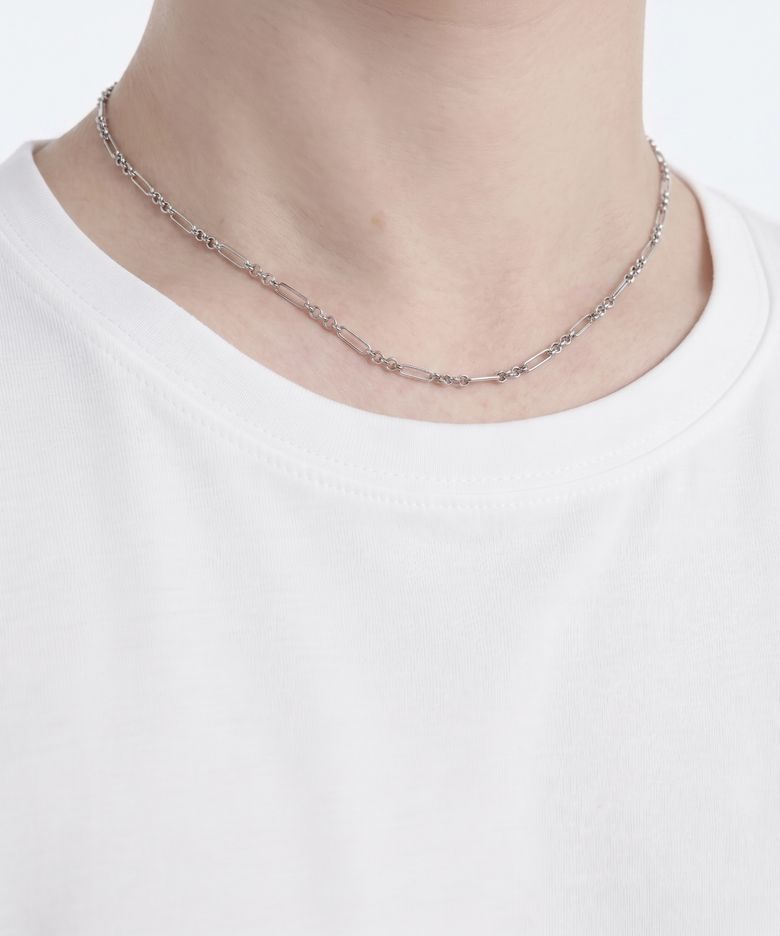 남자 얇은 체인 목걸이 CLEF Link Point NEC