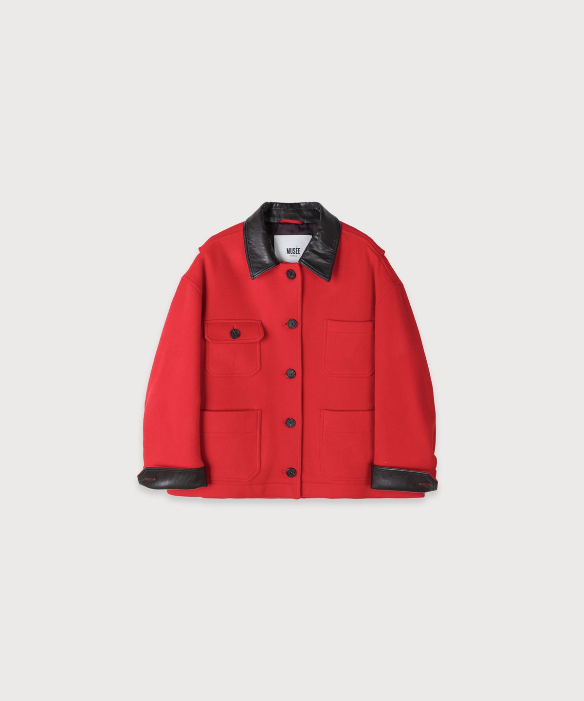 뮤제(MUSEE) FALLET Oversize Work Jacket_Red