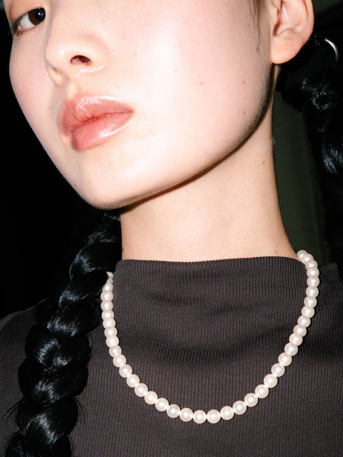 데뷔옹(DEBBYOUNG) BALL BEADS NECKLACE [PEARL 7MM]