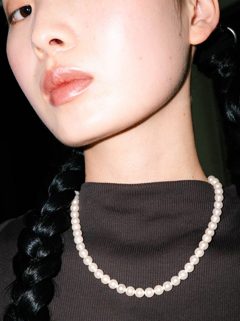 BALL BEADS NECKLACE [PEARL 7MM]