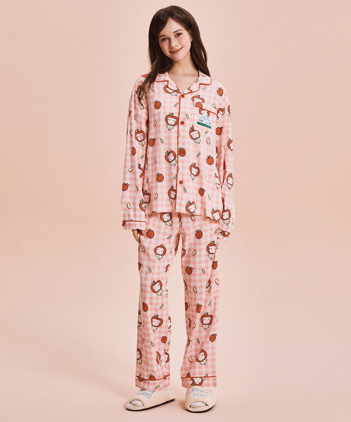 스파오(SPAO) [가나디] 당도체고 가나디 긴팔 파자마(RED)_SPPPG23U05