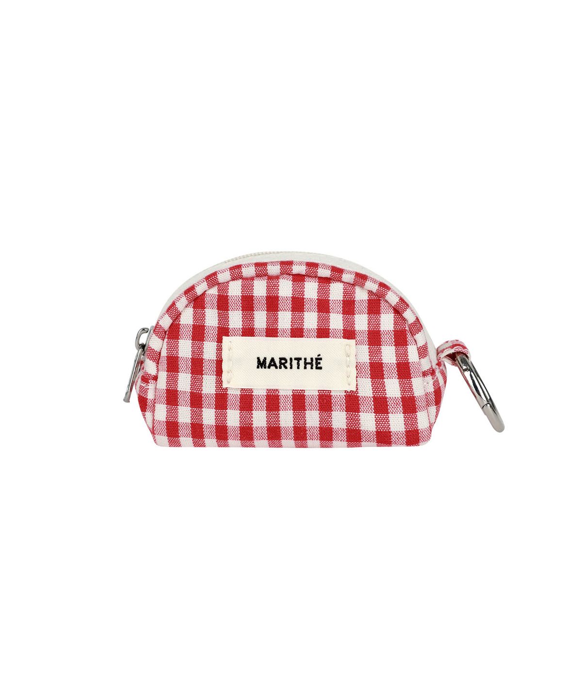 마리떼 프랑소와 저버(MARITHÉ + FRANҪOIS GIRBAUD) REGULAR LOGO MINI KEYRING POUCH red