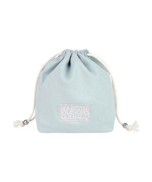 FLOWER CLASSIC LOGO STRING POUCH sky blue