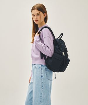 CLASSIC LOGO METAL BUCKLE BACKPACK navy