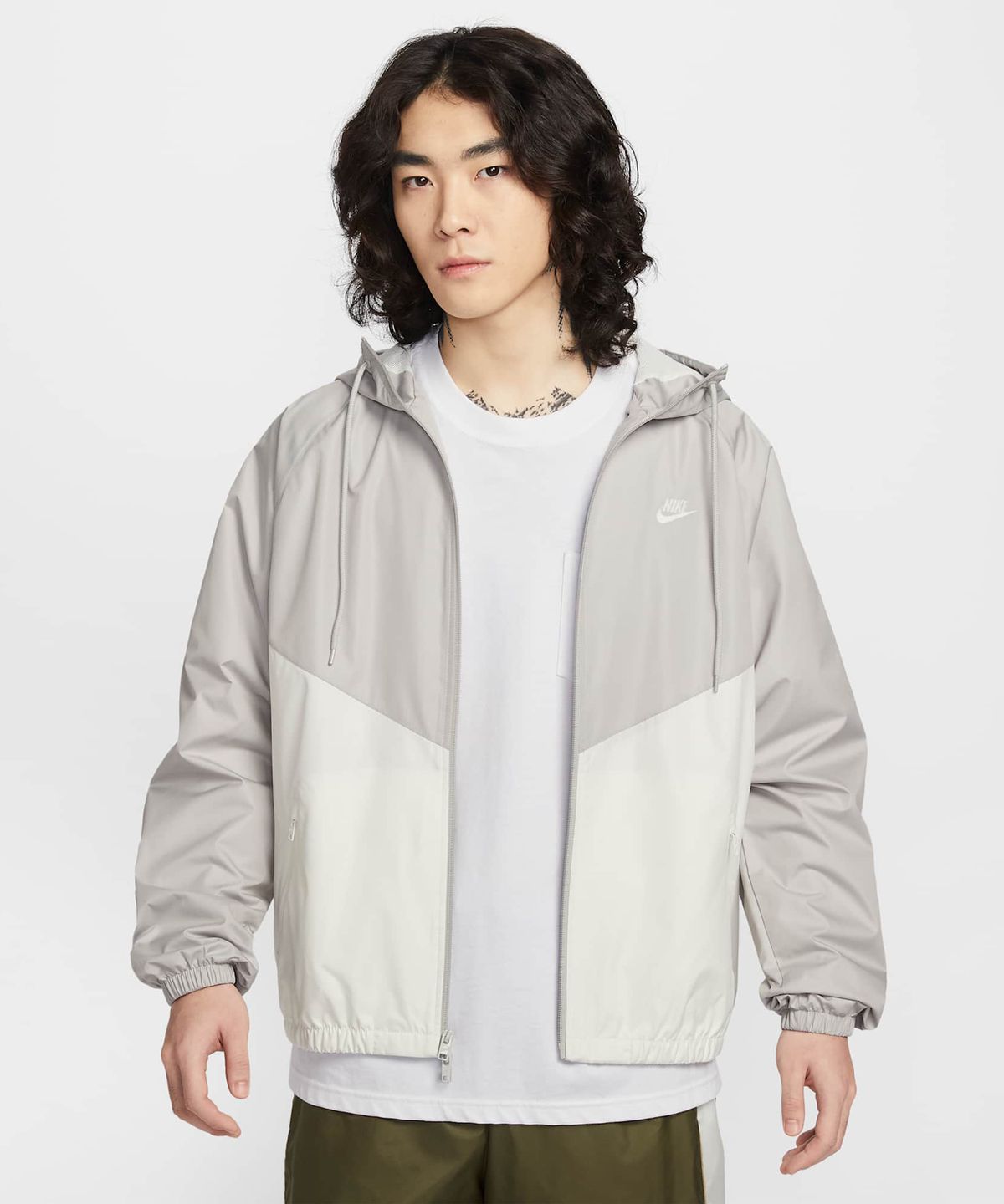 나이키(NIKE) 윈드러너 라인드 재킷 M - 라이트 아이언 오어:세일 / HV8370-012