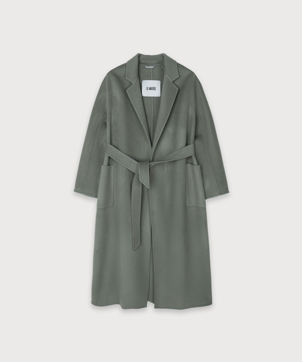 뮤제(MUSEE) MAGOT Reversible Merino Wool Handmade Coat_Khaki