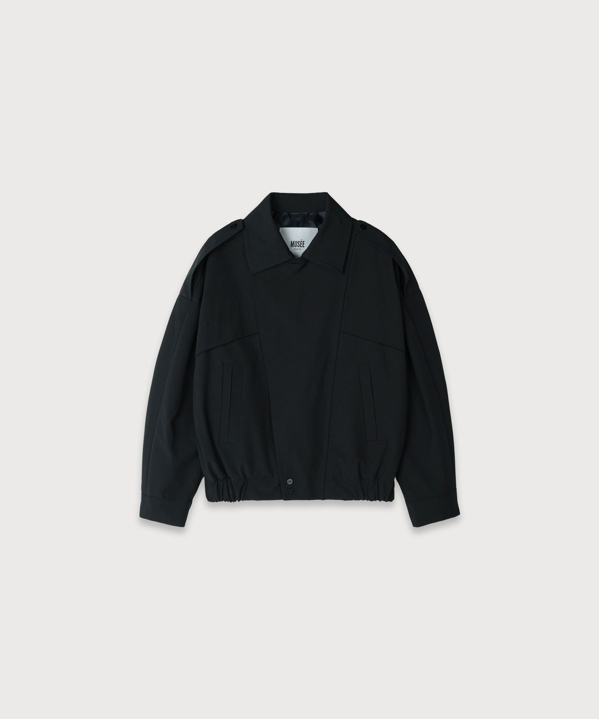 뮤제(MUSEE) MADRID Oversize Nylon Jacket_Black