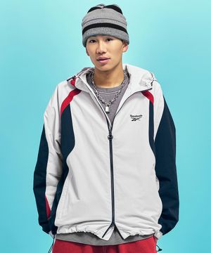 후드 윈드 브레이커 - 페일 베이지