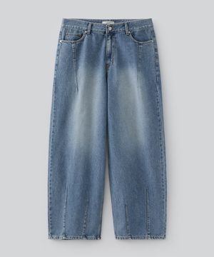 컨투어 커브드 데님 팬츠 (빈티지 블루)