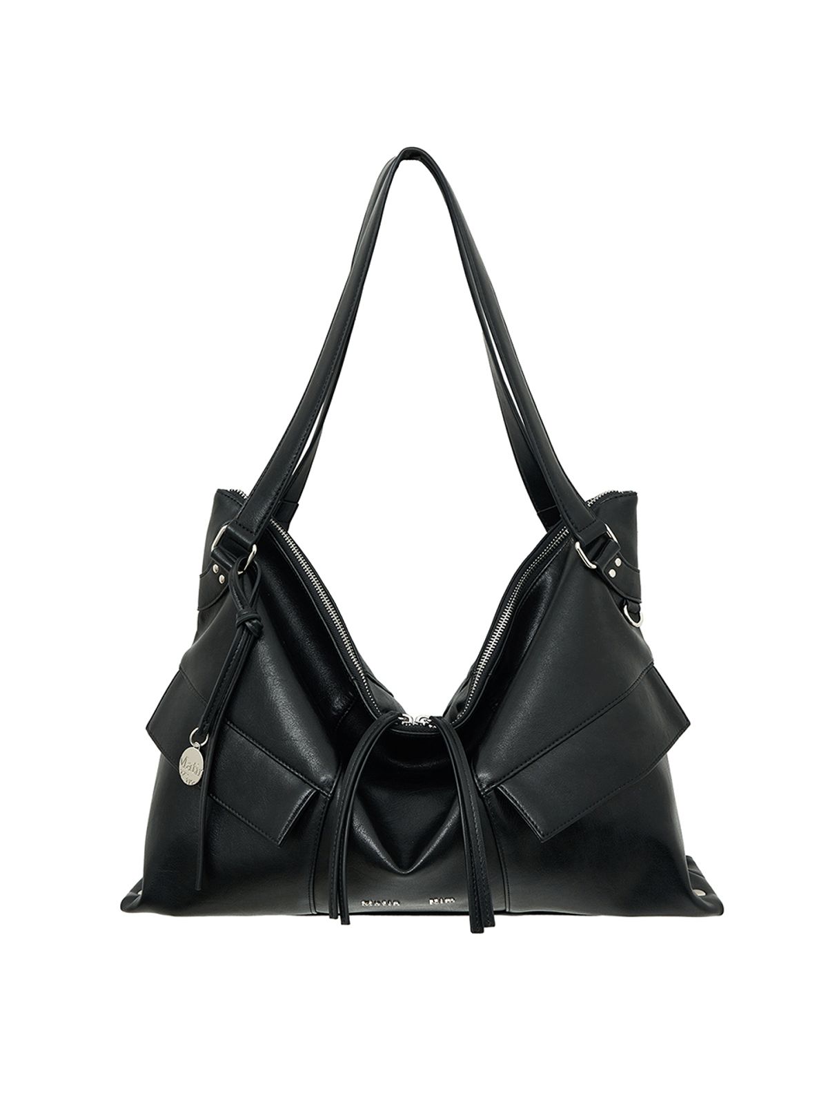 마뗑킴(MATIN KIM) WIDE NEMO BIG SHOULDER BAG IN BLACK