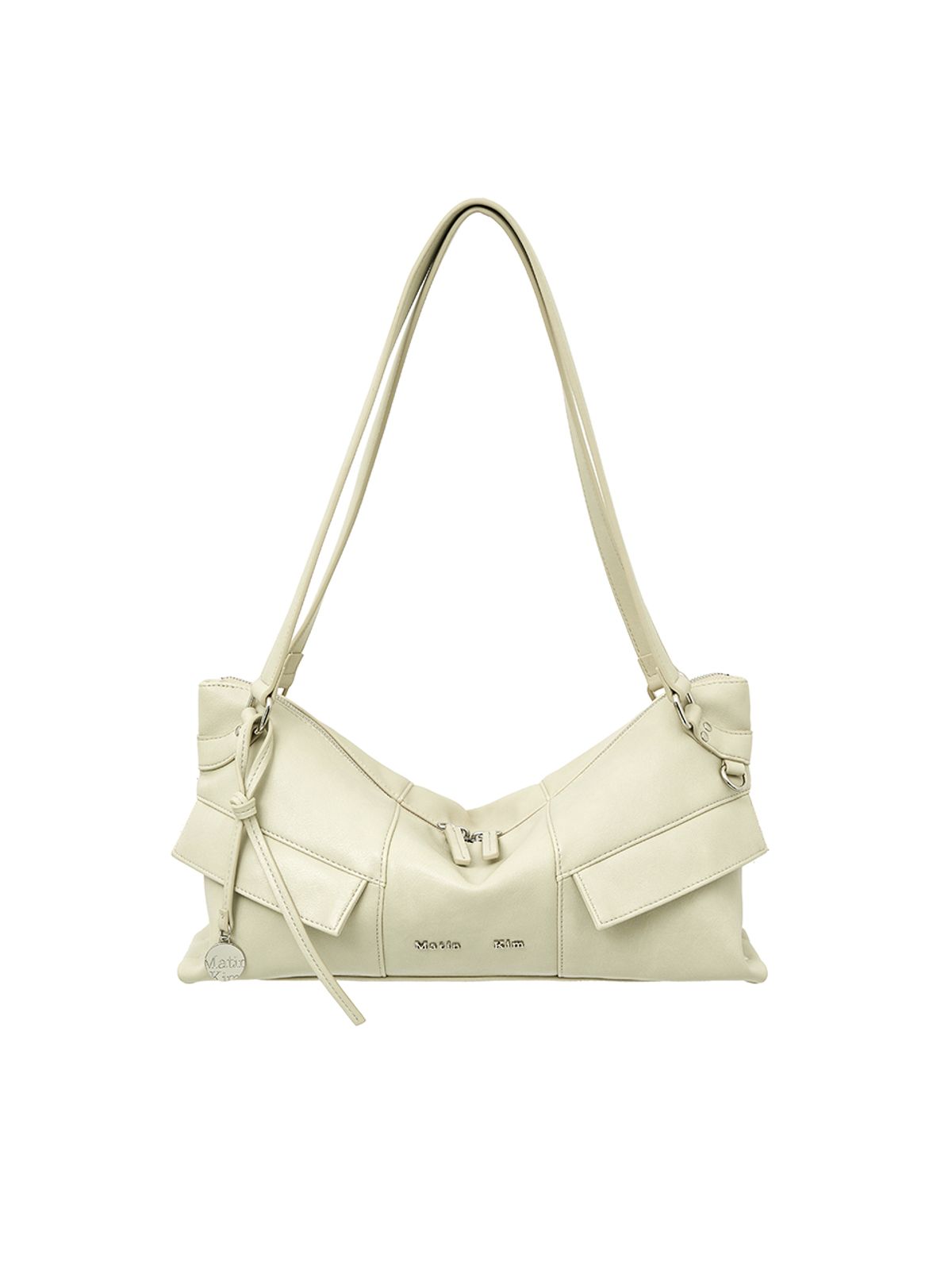 마뗑킴(MATIN KIM) WIDE NEMO SHOULDER BAG IN LIGHT BEIGE
