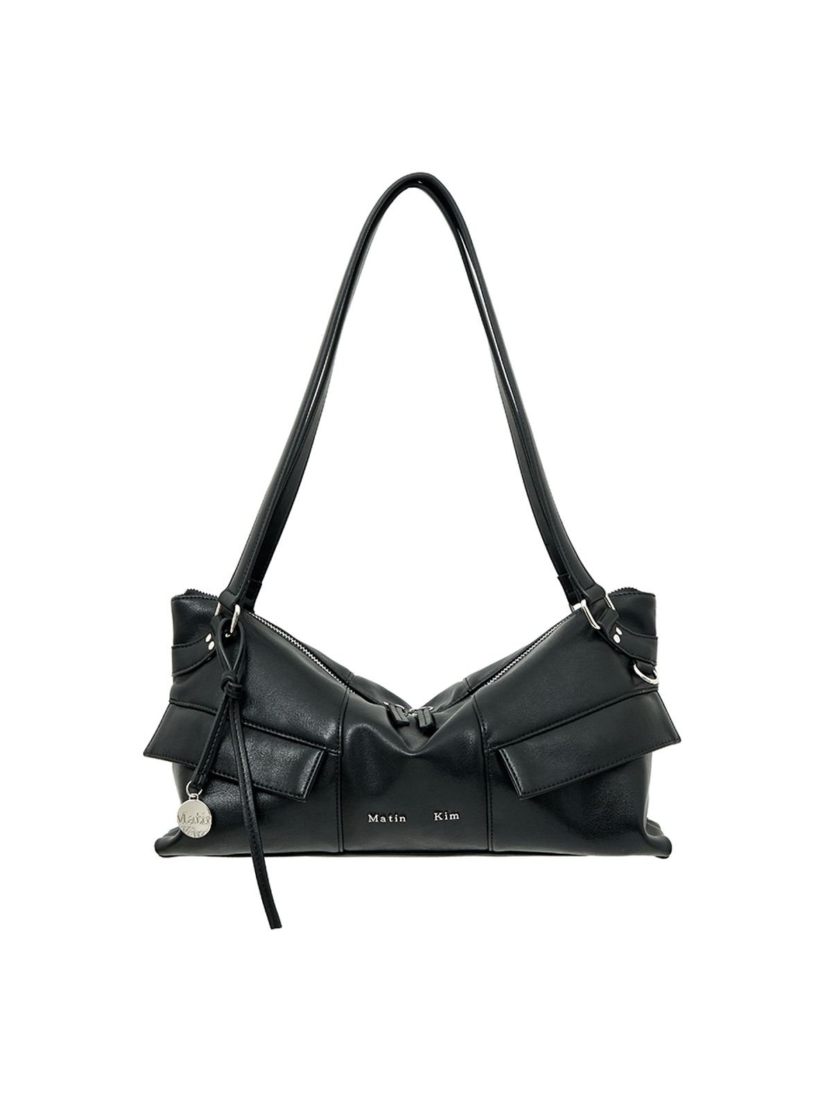 마뗑킴(MATIN KIM) WIDE NEMO SHOULDER BAG IN BLACK