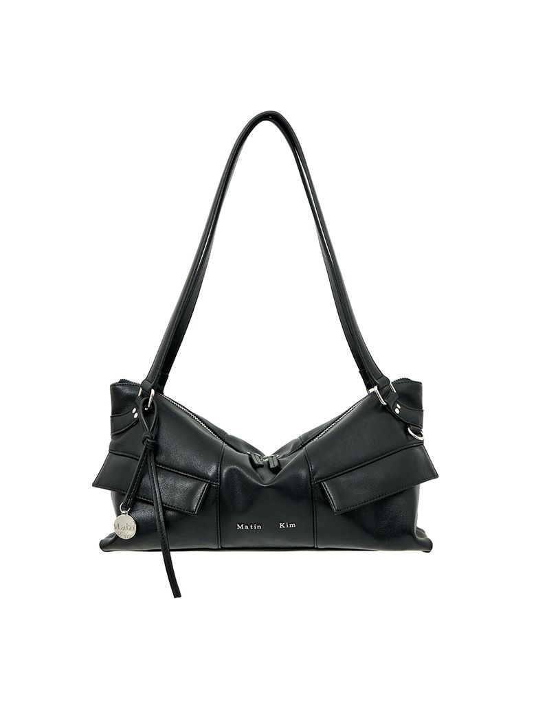 WIDE NEMO SHOULDER BAG IN BLACK
