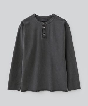 피그다잉 헨리넥 롱 슬리브 (차콜)