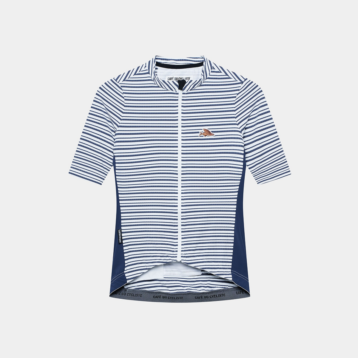 카페 드 사이클리스트(CAFE DU CYCLISTE) 로미 클래식 반팔 져지 화이트 네이비 여성