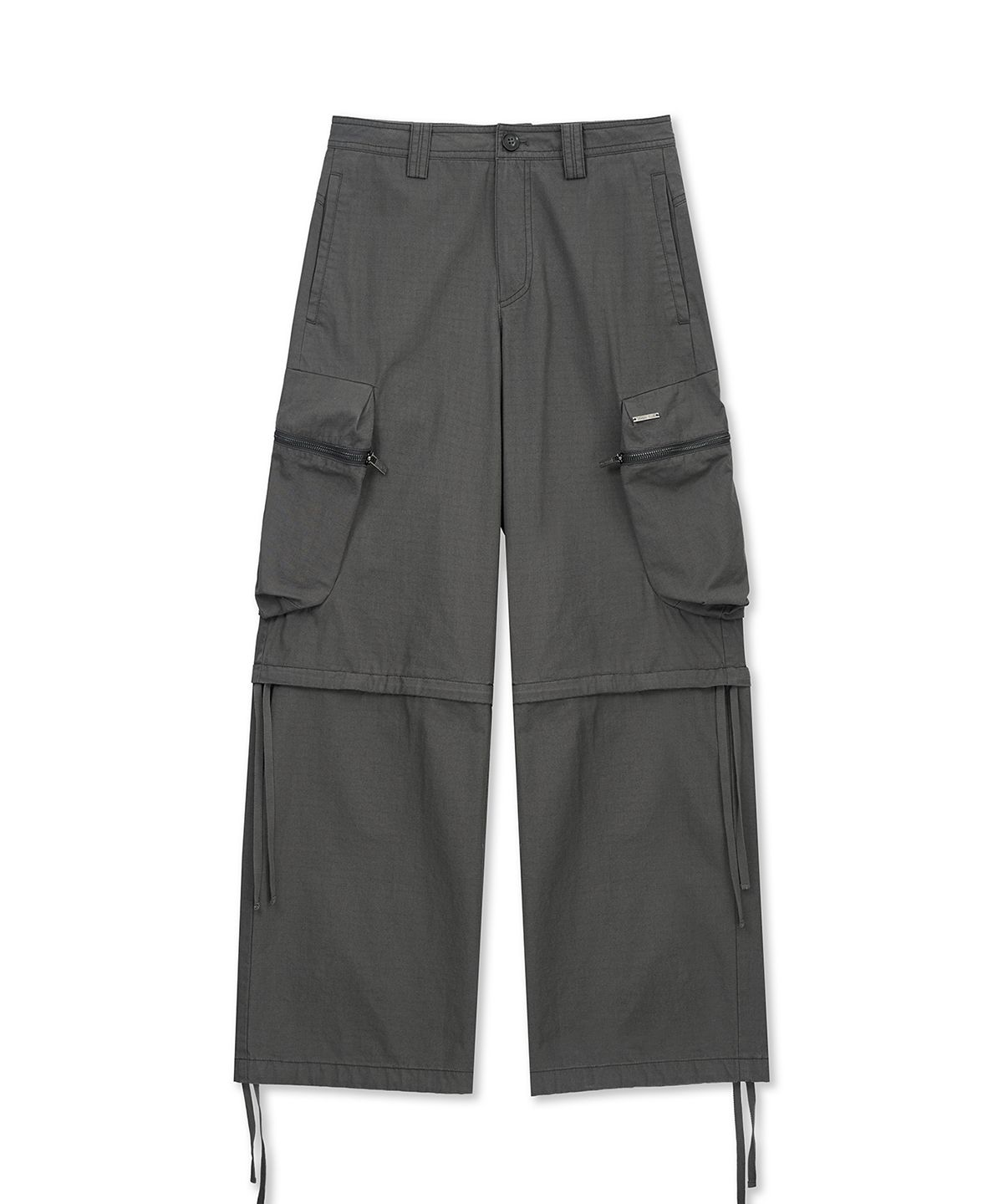 마뗑킴(MATIN KIM) DETACHABLE CARGO PANTS IN CHARCOAL