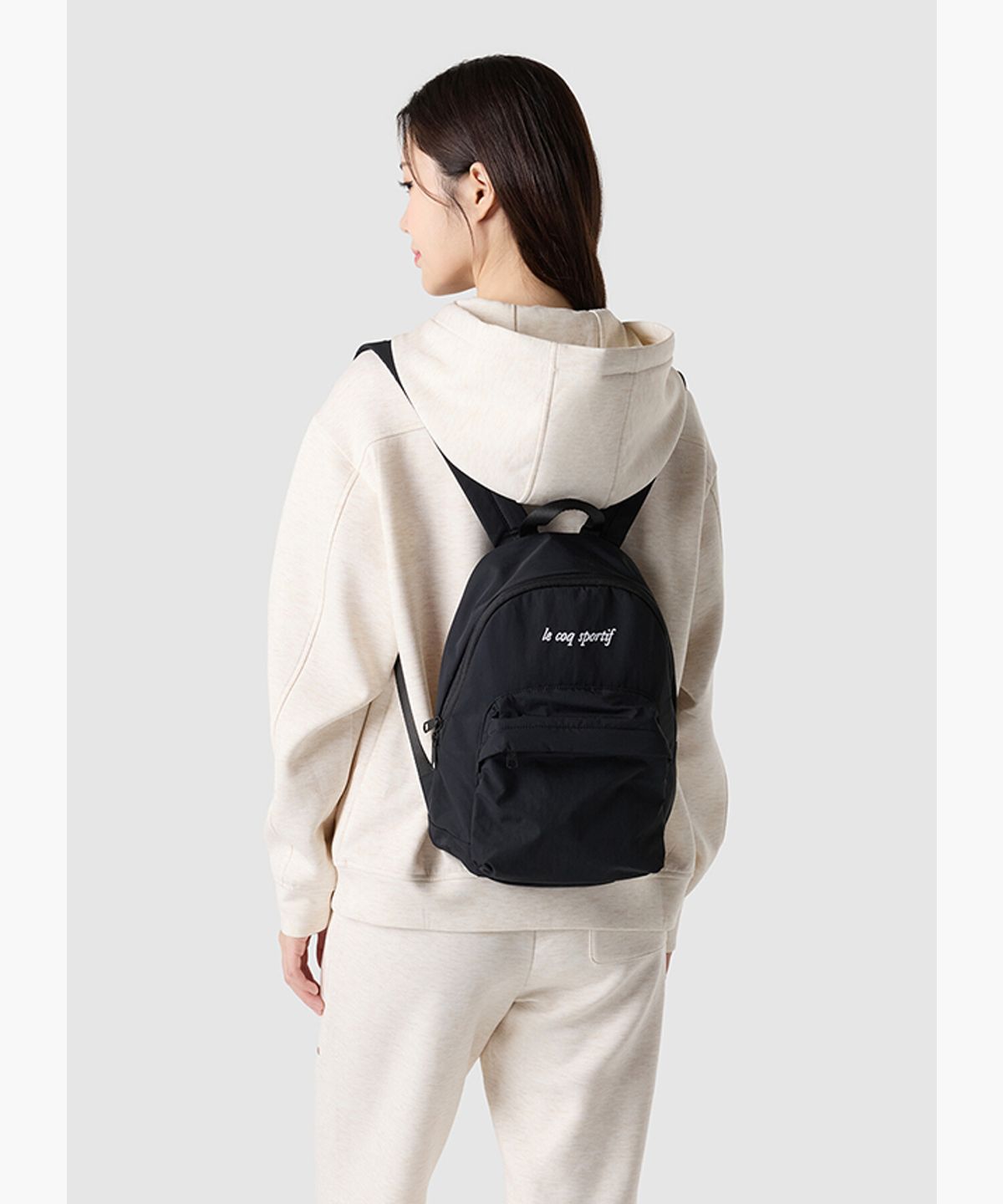 르꼬끄(LECOQ) LE SAC 미니 백팩(8.5L) - 블랙 QR123ABP15